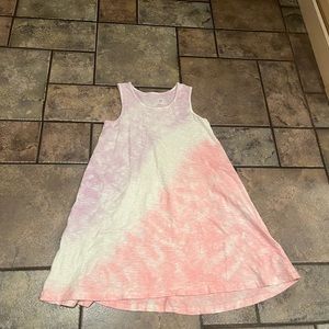 T-shirt dress - tie dye pink and purple - gap kids- size 10 Large
